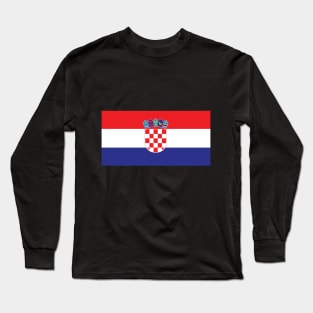 Croatian Flag Long Sleeve T-Shirt